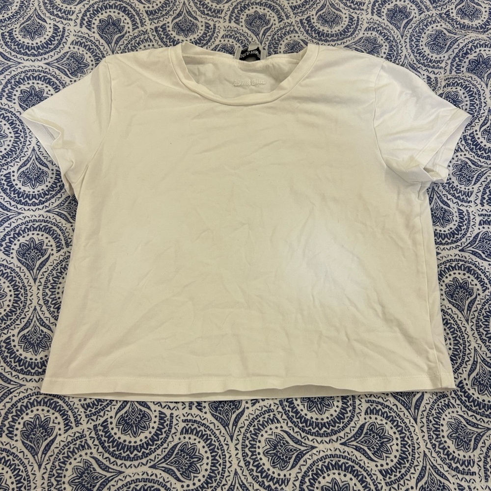 Gold Hinge Classic White Women's Crop Top